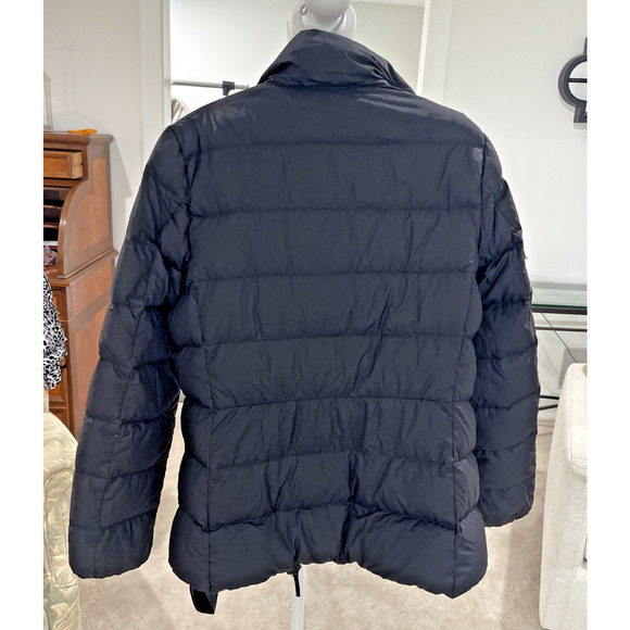 Uniqlo Ultra Light Down Womens M Black Packable Puffer Jacket No Hood Mock FLAW - Picture 2 of 13